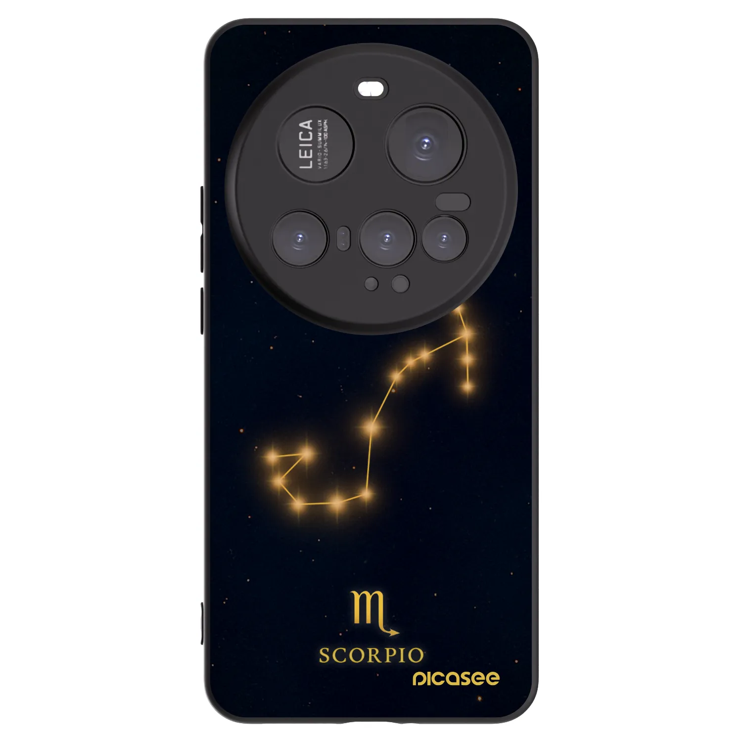 Picasee Μαύρη θήκη σιλικόνης για Xiaomi 15 Ultra - SCORPIO