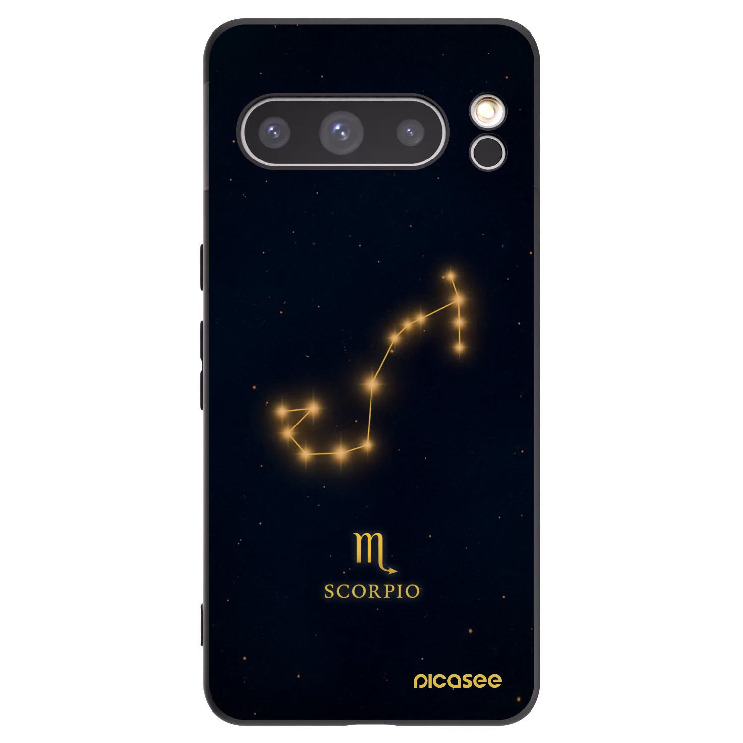 Picasee Μαύρη θήκη σιλικόνης για Google Pixel 8 Pro - SCORPIO