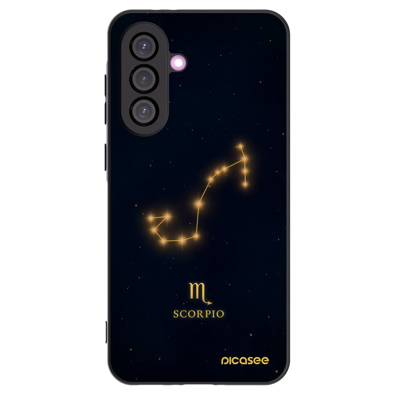 Picasee Μαύρη θήκη σιλικόνης για Samsung Galaxy A36 5G - SCORPIO