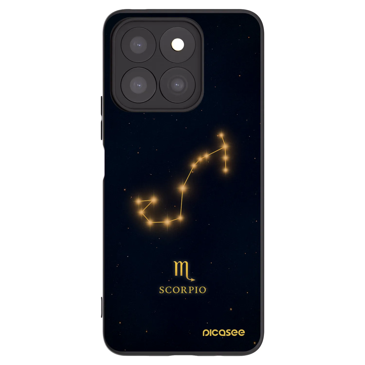 Picasee Μαύρη θήκη σιλικόνης για Honor X8c - SCORPIO