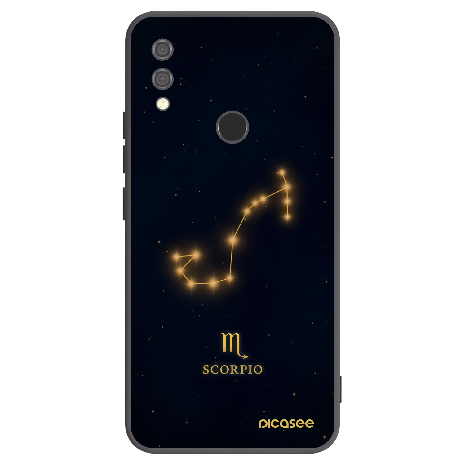 Picasee Μαύρη θήκη σιλικόνης για Xiaomi Redmi Note 7 - SCORPIO