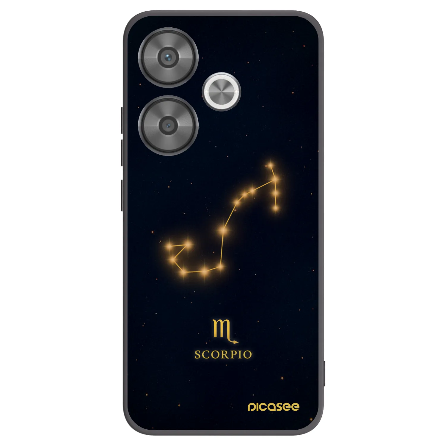 Picasee Μαύρη θήκη σιλικόνης για Xiaomi Poco F6 - SCORPIO