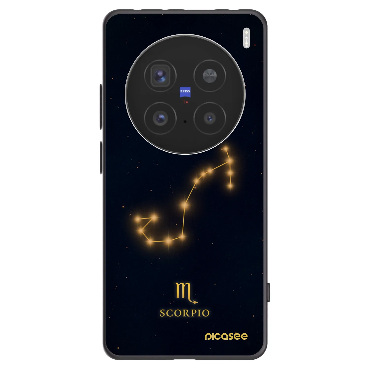 Picasee Μαύρη θήκη σιλικόνης για Vivo X200 Pro - SCORPIO
