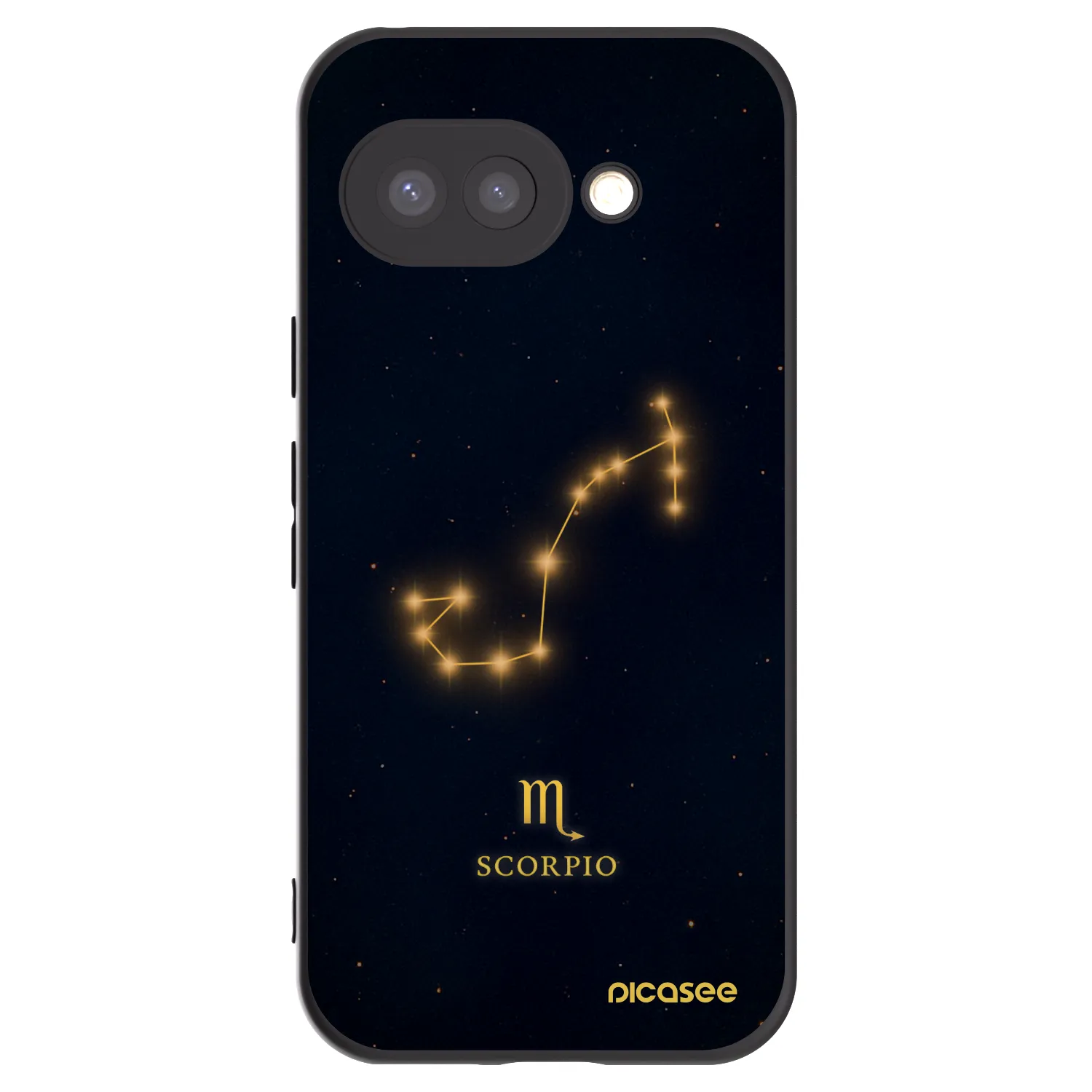 Picasee Μαύρη θήκη σιλικόνης για Google Pixel 9a - SCORPIO