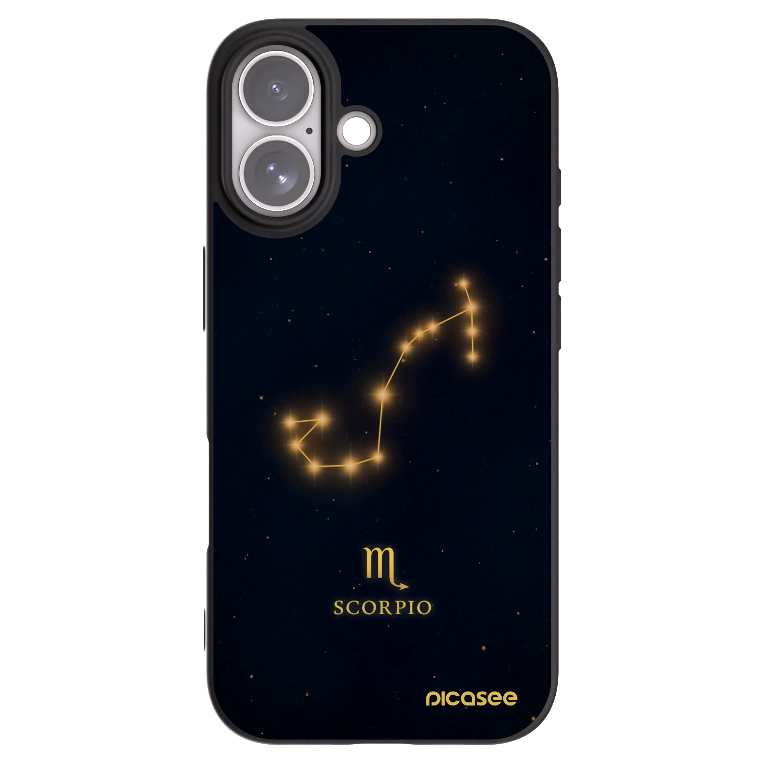 Picasee Μαύρη θήκη σιλικόνης για Apple iPhone 17 - SCORPIO