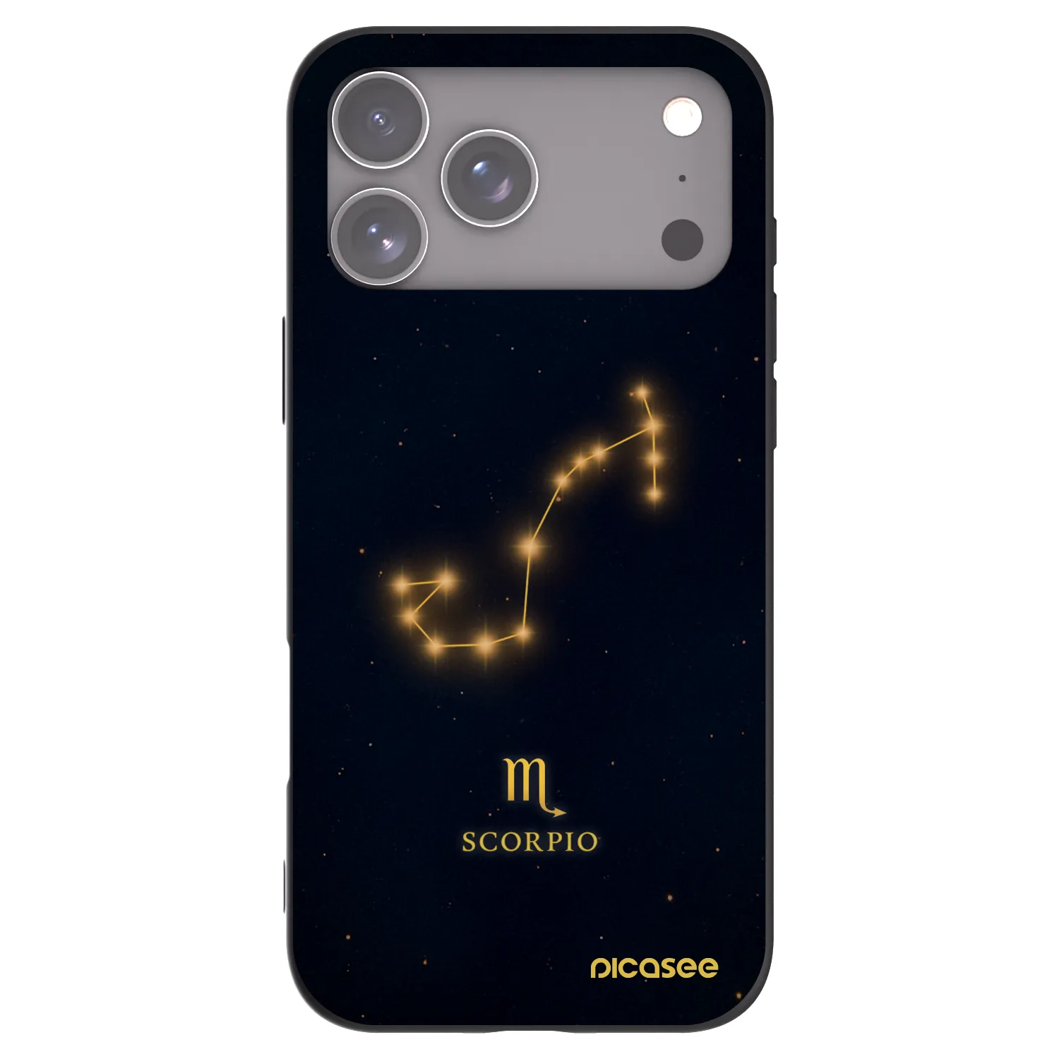 Picasee Μαύρη θήκη σιλικόνης για Apple iPhone 17 Pro Max - SCORPIO