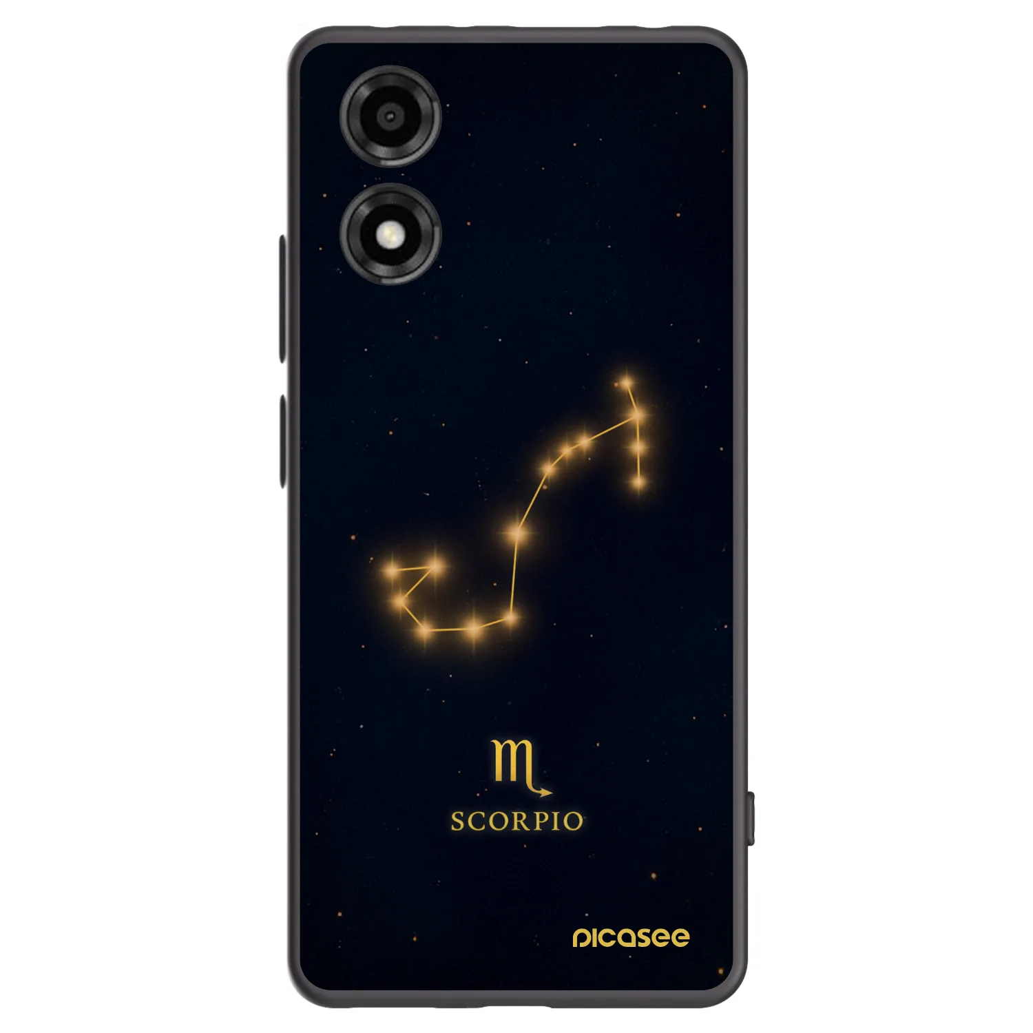 Picasee Μαύρη θήκη σιλικόνης για Motorola Moto E14 - SCORPIO