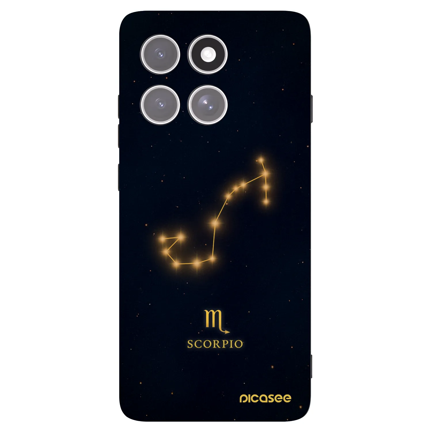 Picasee Μαύρη θήκη σιλικόνης για Motorola Edge 60 Pro - SCORPIO