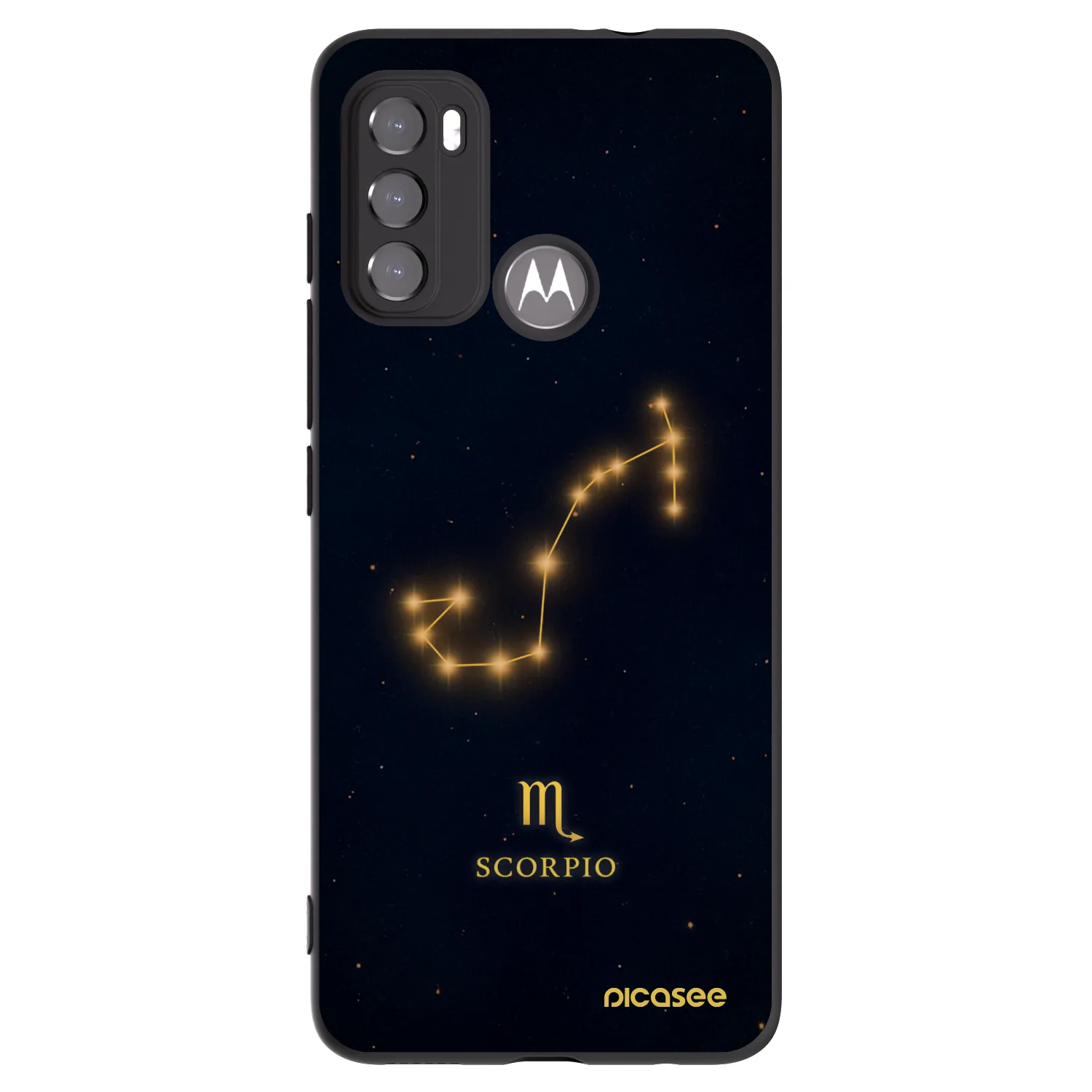 Picasee Μαύρη θήκη σιλικόνης για Motorola Edge 60 5G - SCORPIO