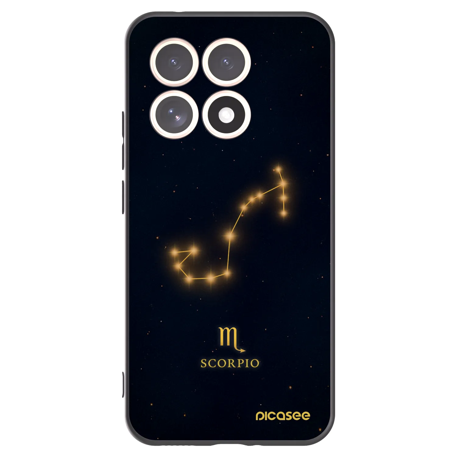 Picasee Μαύρη θήκη σιλικόνης για Xiaomi 15T - SCORPIO