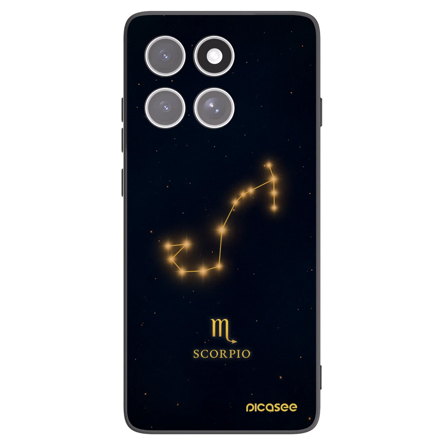 Picasee Μαύρη θήκη σιλικόνης για Motorola Edge 60 Fusion - SCORPIO