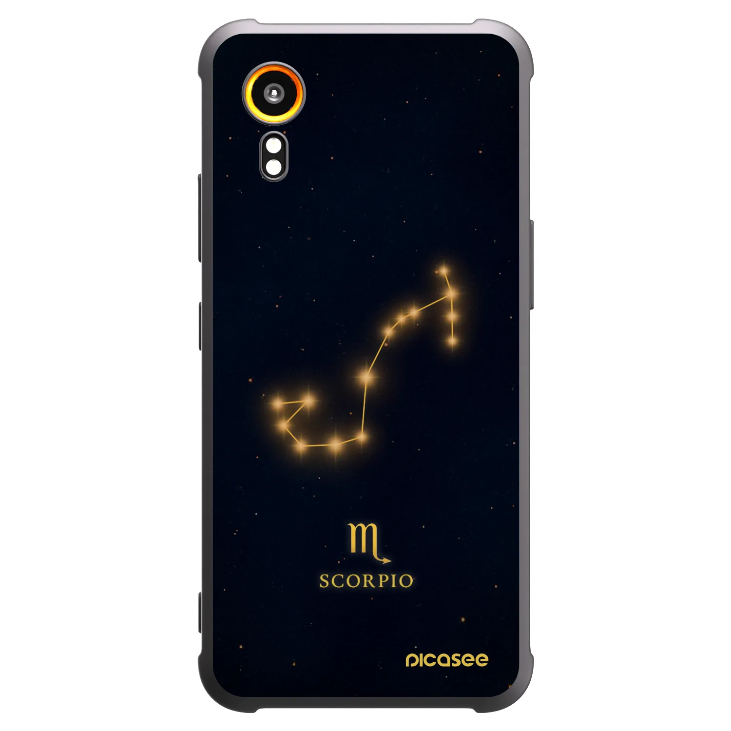 Picasee Μαύρη θήκη σιλικόνης για Samsung Galaxy Xcover 7 - SCORPIO