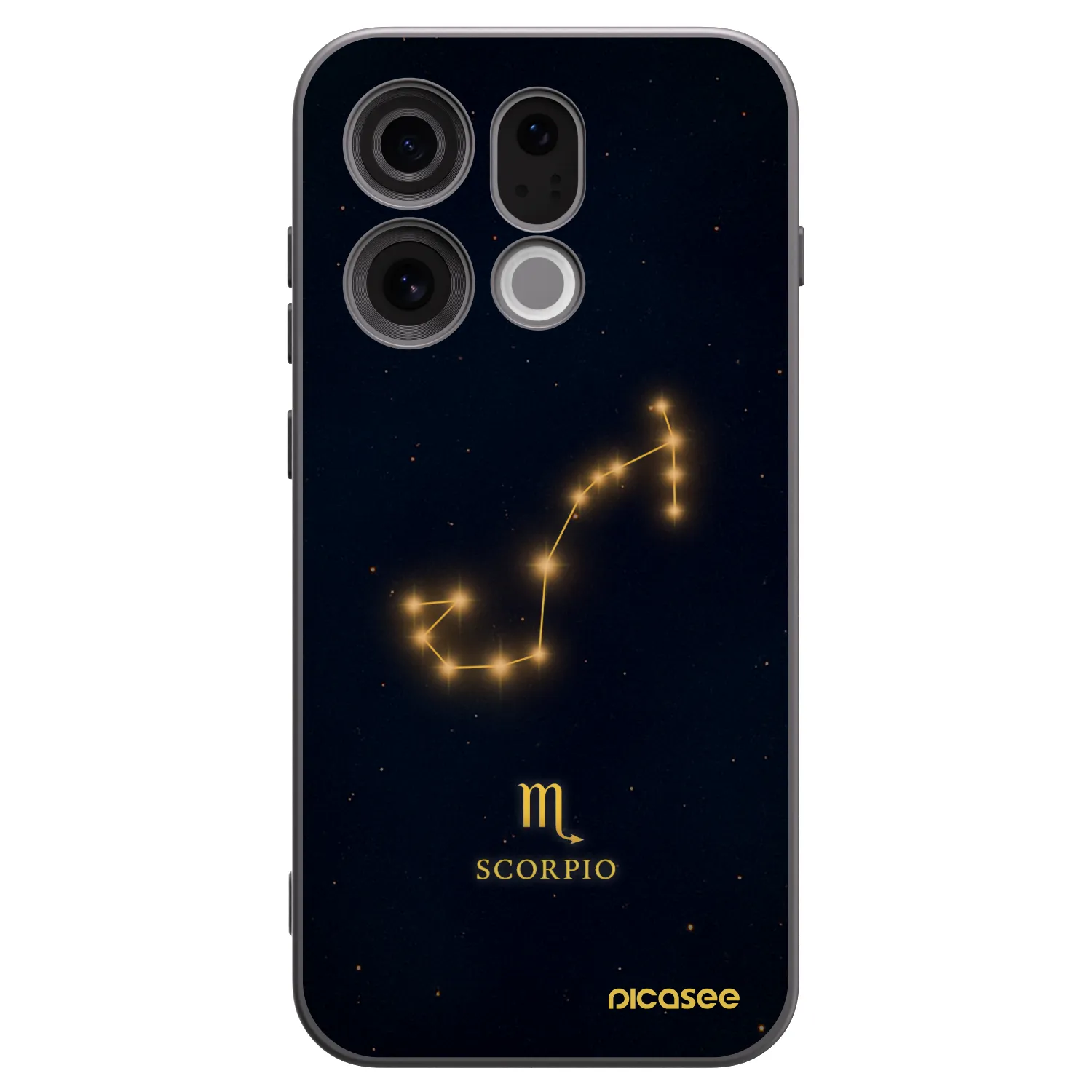 Picasee Μαύρη θήκη σιλικόνης για OPPO Find X9 - SCORPIO