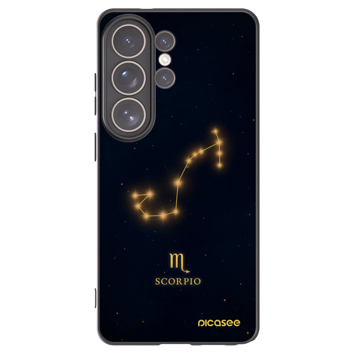 Picasee Μαύρη θήκη σιλικόνης για Samsung Galaxy S26 Ultra - SCORPIO