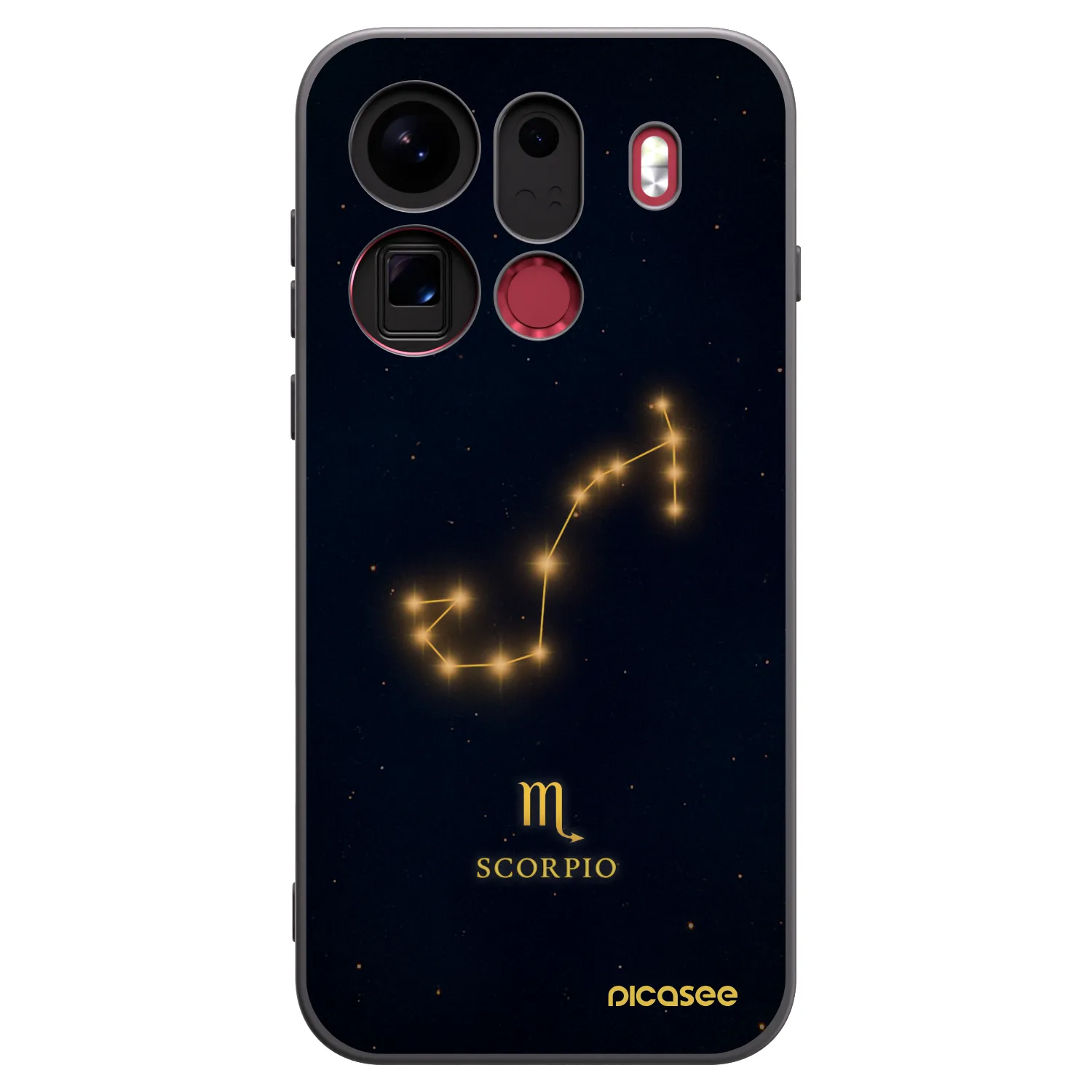 Picasee Μαύρη θήκη σιλικόνης για OPPO Find X9 Pro - SCORPIO
