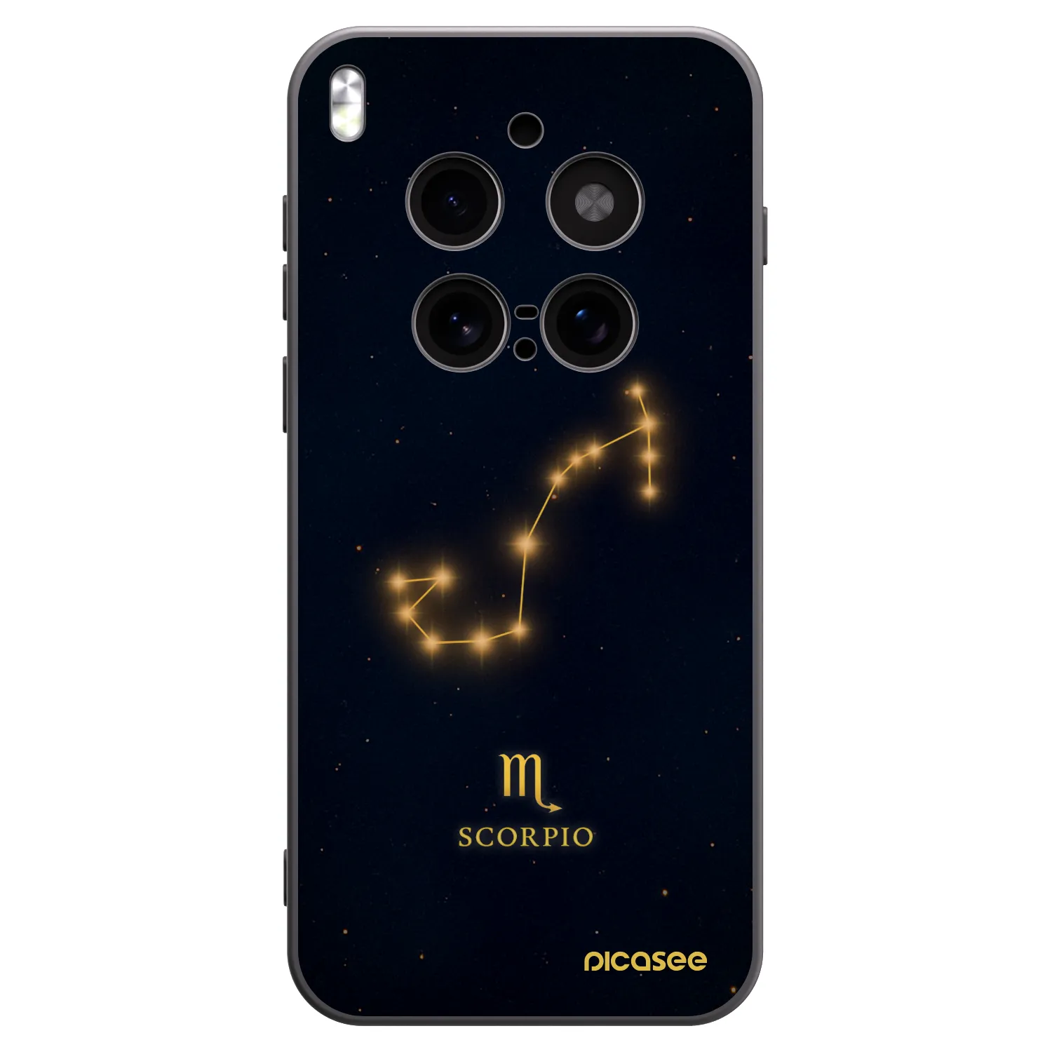 Picasee Μαύρη θήκη σιλικόνης για Vivo X300 Pro - SCORPIO