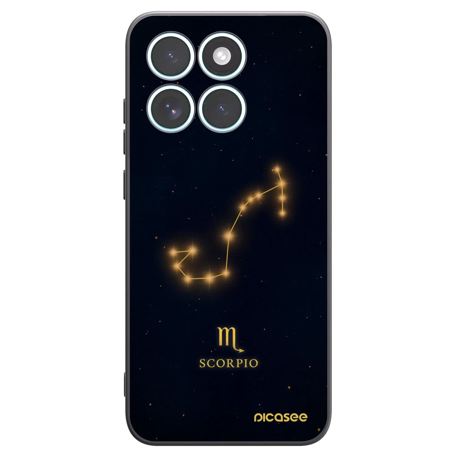 Picasee Μαύρη θήκη σιλικόνης για Motorola Edge 70 Fusion - SCORPIO
