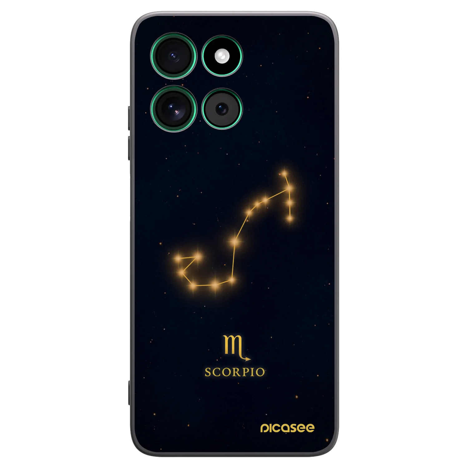 Picasee Μαύρη θήκη σιλικόνης για Motorola Moto G57 Power - SCORPIO