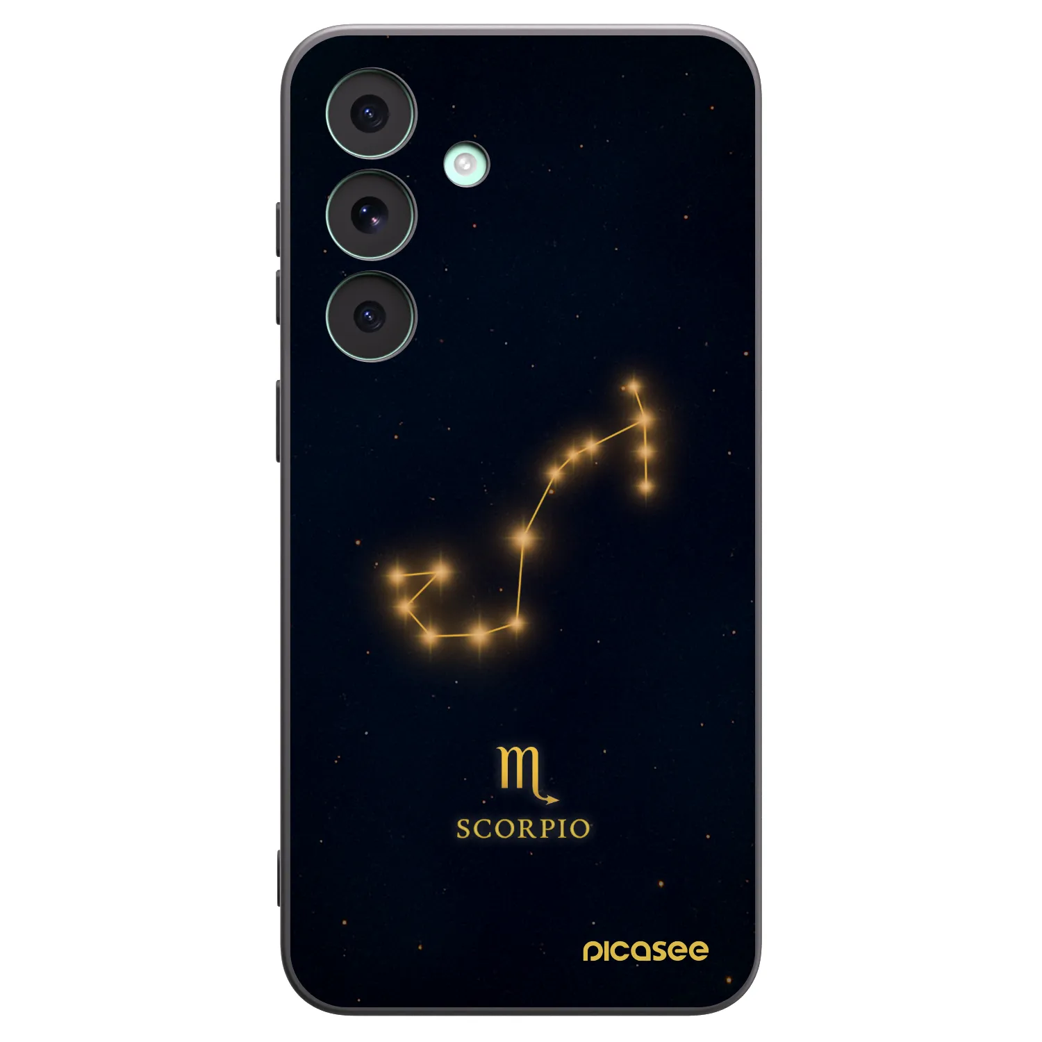 Picasee Μαύρη θήκη σιλικόνης για Samsung Galaxy S26 FE - SCORPIO