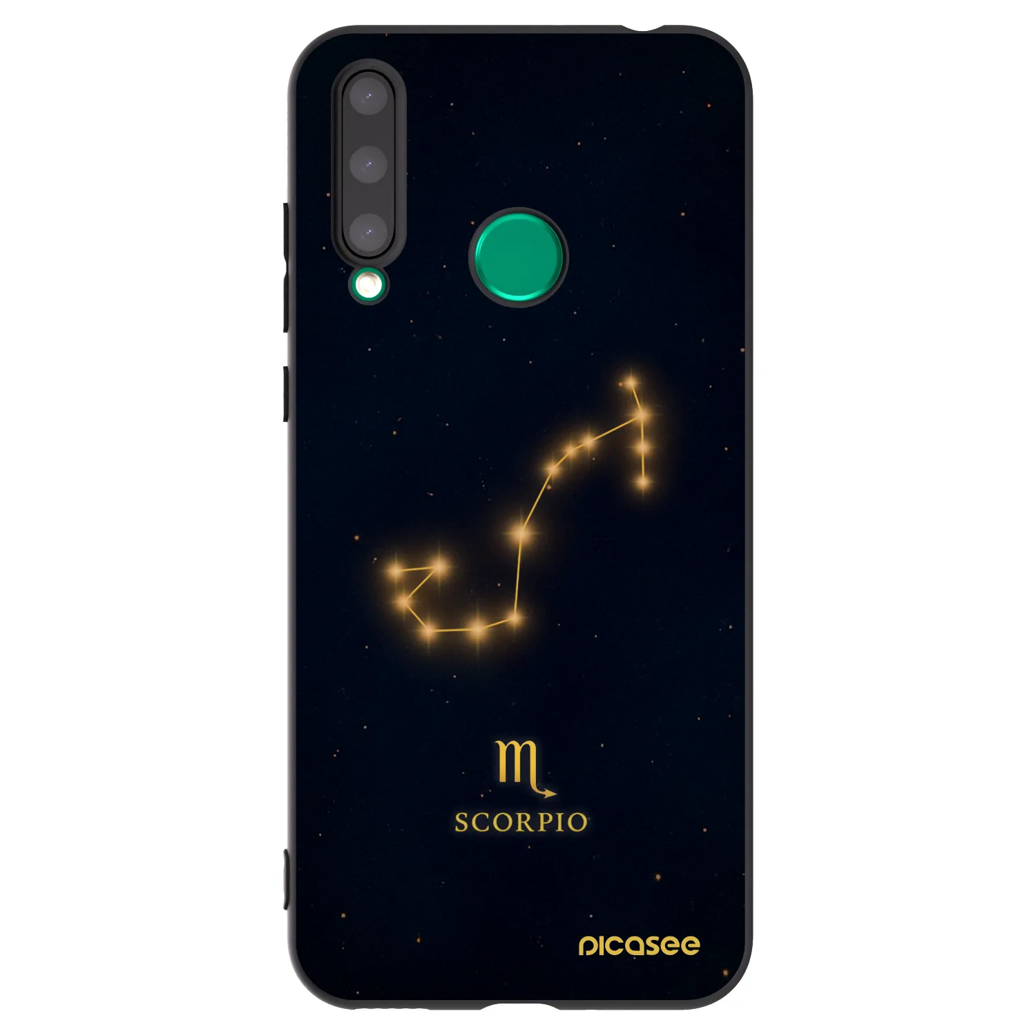 Picasee Μαύρη θήκη σιλικόνης για Honor 20 Lite - SCORPIO