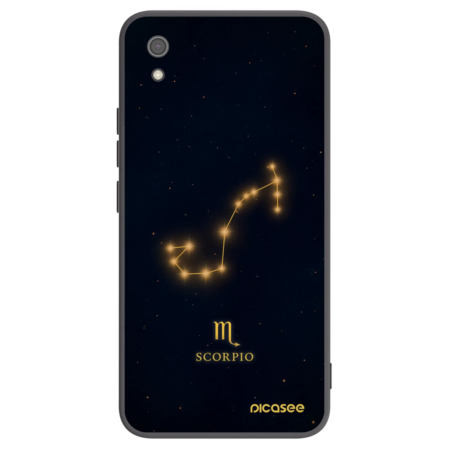 Picasee Μαύρη θήκη σιλικόνης για Xiaomi Redmi 7A - SCORPIO