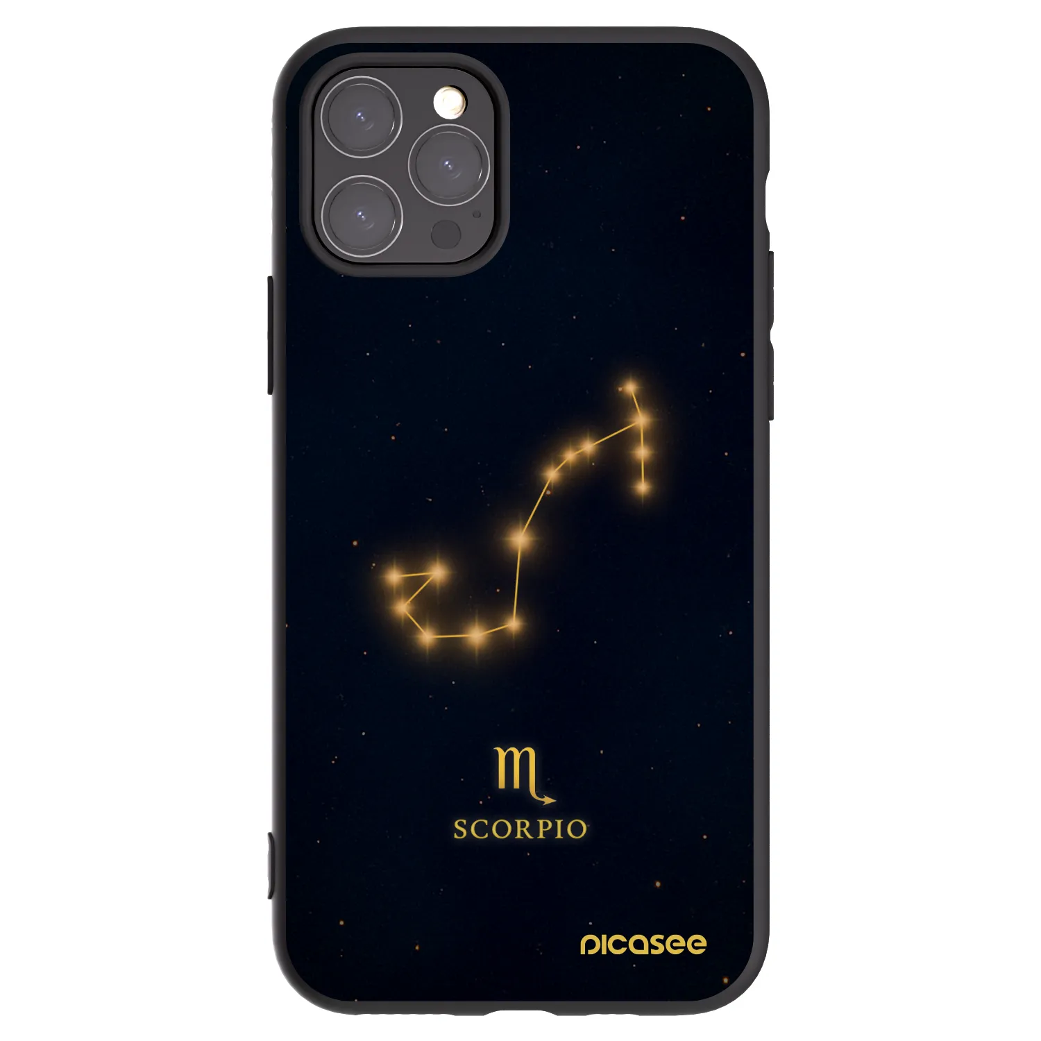 Picasee Μαύρη θήκη σιλικόνης για Apple iPhone 11 Pro - SCORPIO