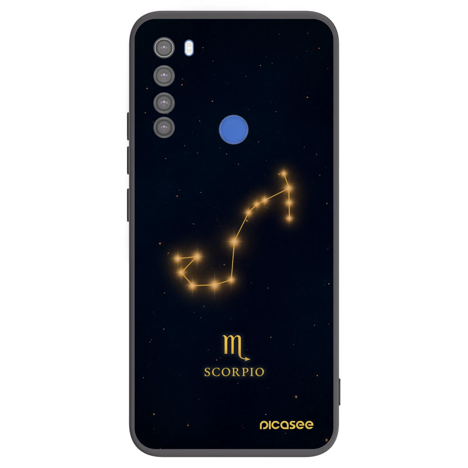Picasee Μαύρη θήκη σιλικόνης για Xiaomi Redmi Note 8T - SCORPIO