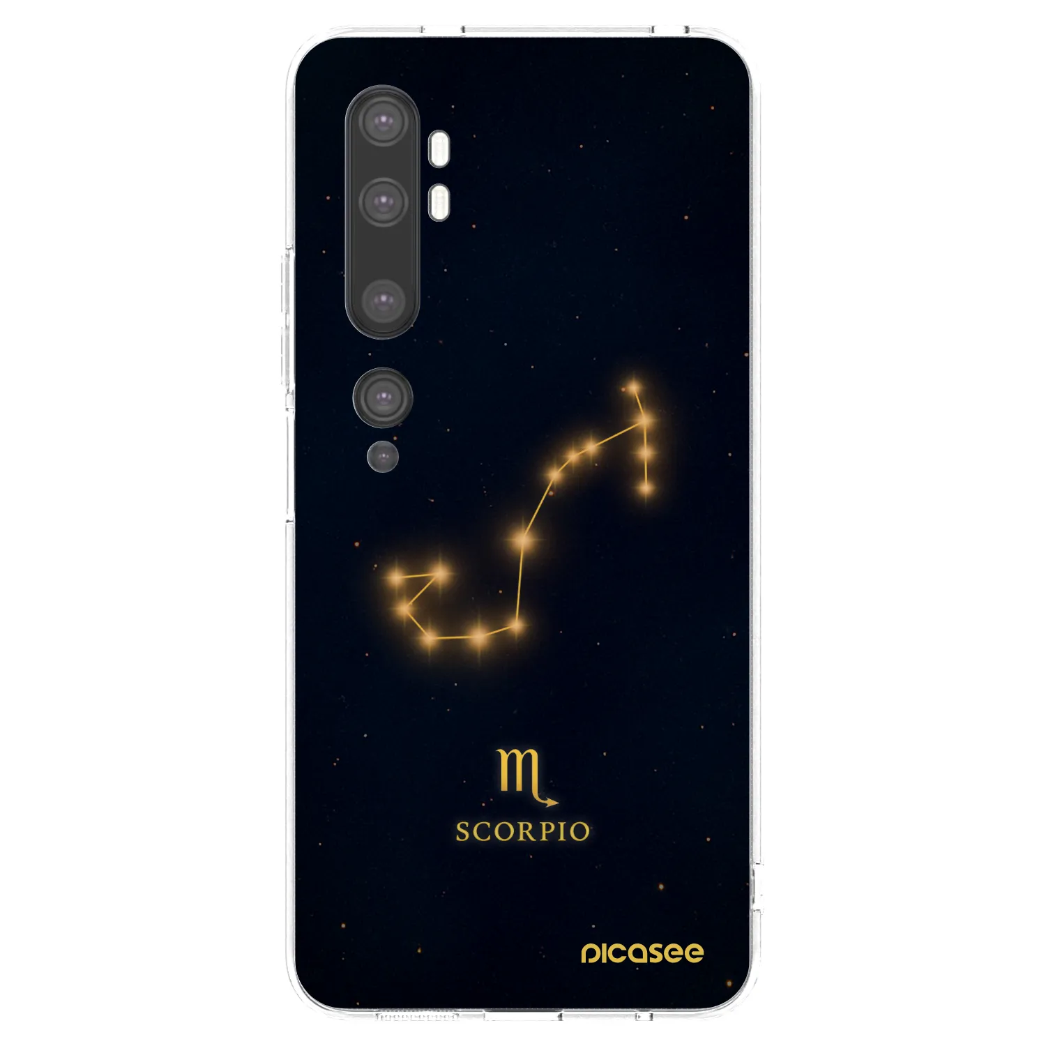 Picasee διαφανής θήκη σιλικόνης Xiaomi Mi Note 10 (Pro) - SCORPIO