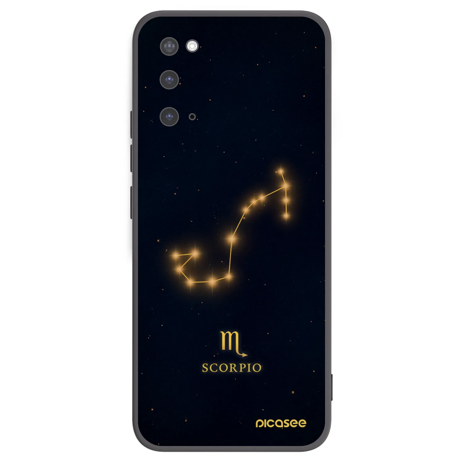Picasee Μαύρη θήκη σιλικόνης για Samsung Galaxy S20 G980F - SCORPIO