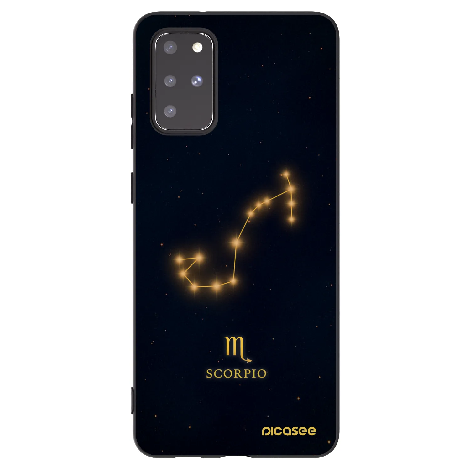Picasee Μαύρη θήκη σιλικόνης για Samsung Galaxy S20+ G985F - SCORPIO