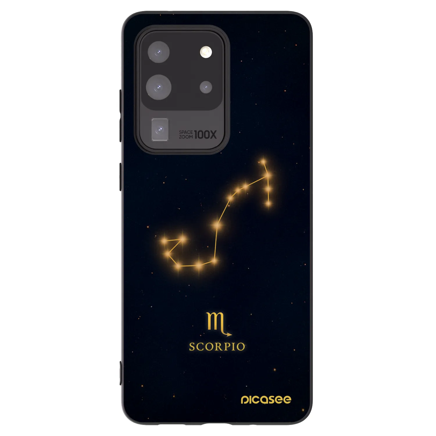 Picasee Μαύρη θήκη σιλικόνης για Samsung Galaxy S20 Ultra 5G G988F - SCORPIO