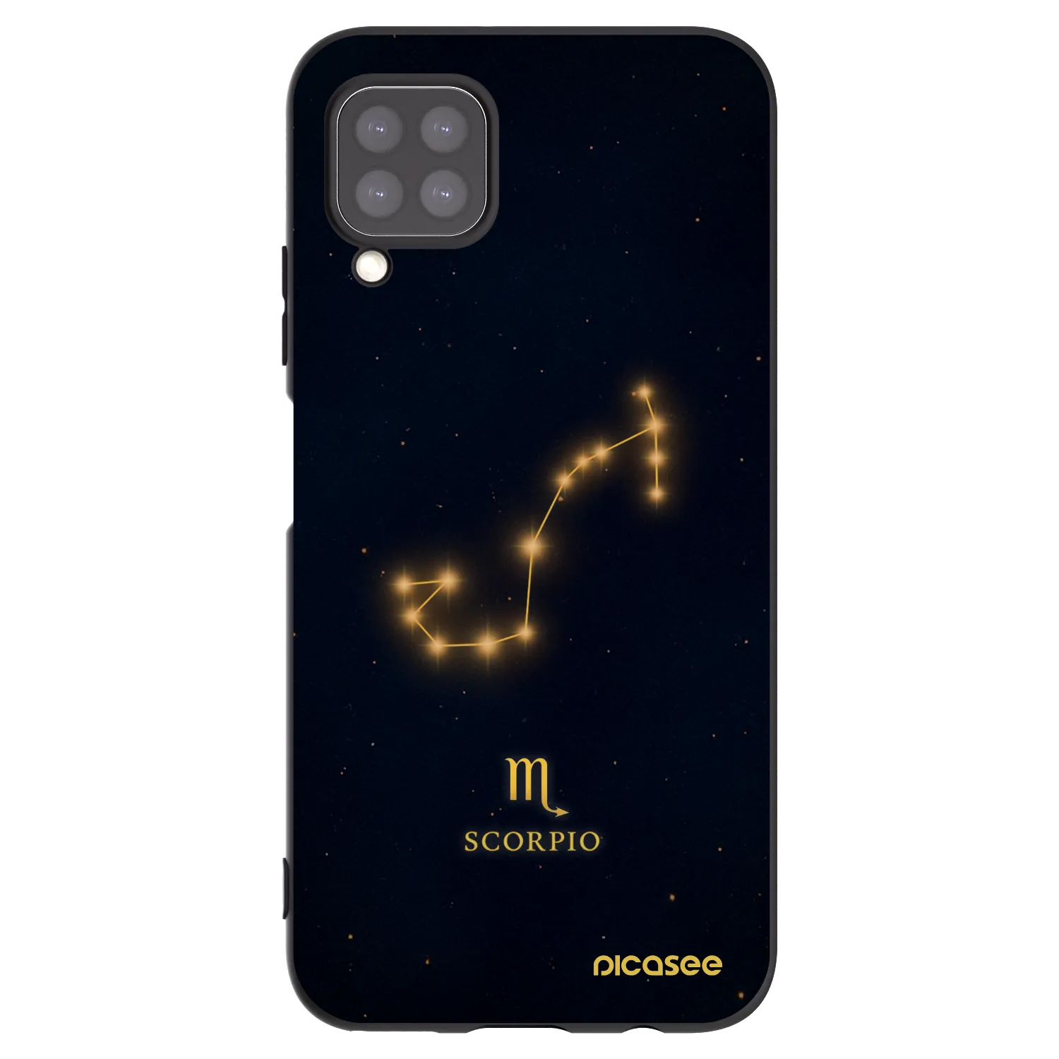 Picasee Μαύρη θήκη σιλικόνης για Huawei P40 Lite - SCORPIO