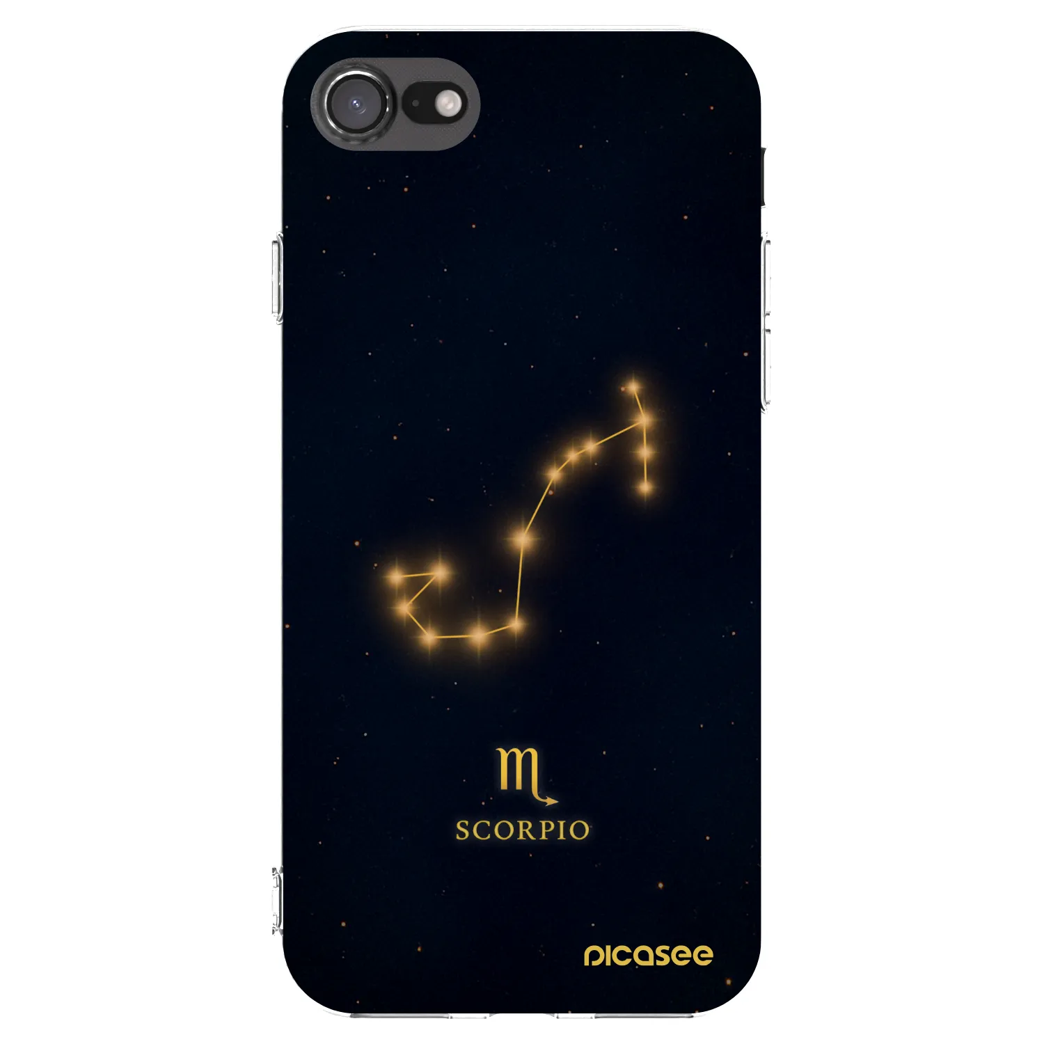 Picasee διαφανής θήκη σιλικόνης Apple iPhone SE 2020 - SCORPIO