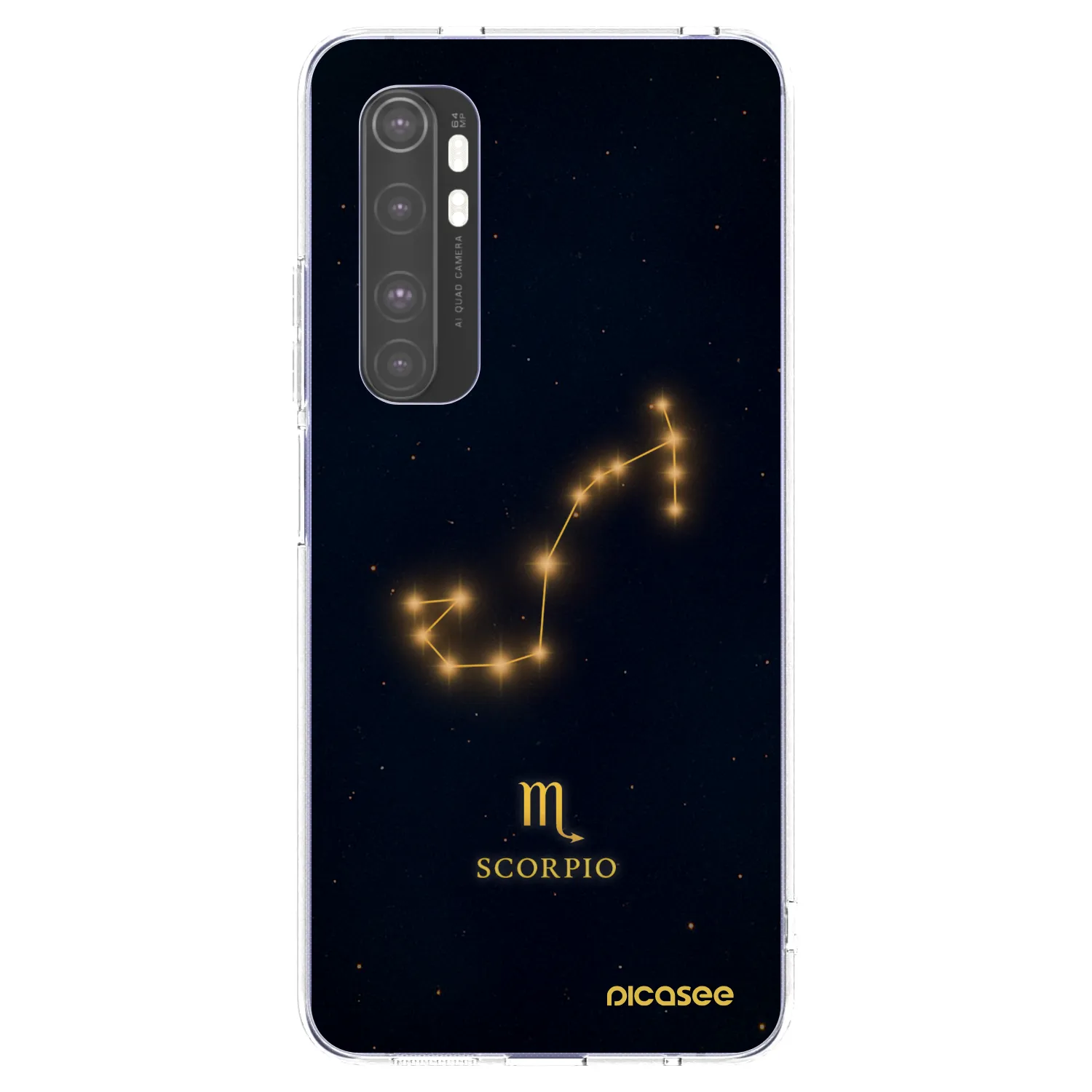 Picasee διαφανής θήκη σιλικόνης Xiaomi Mi Note 10 Lite - SCORPIO