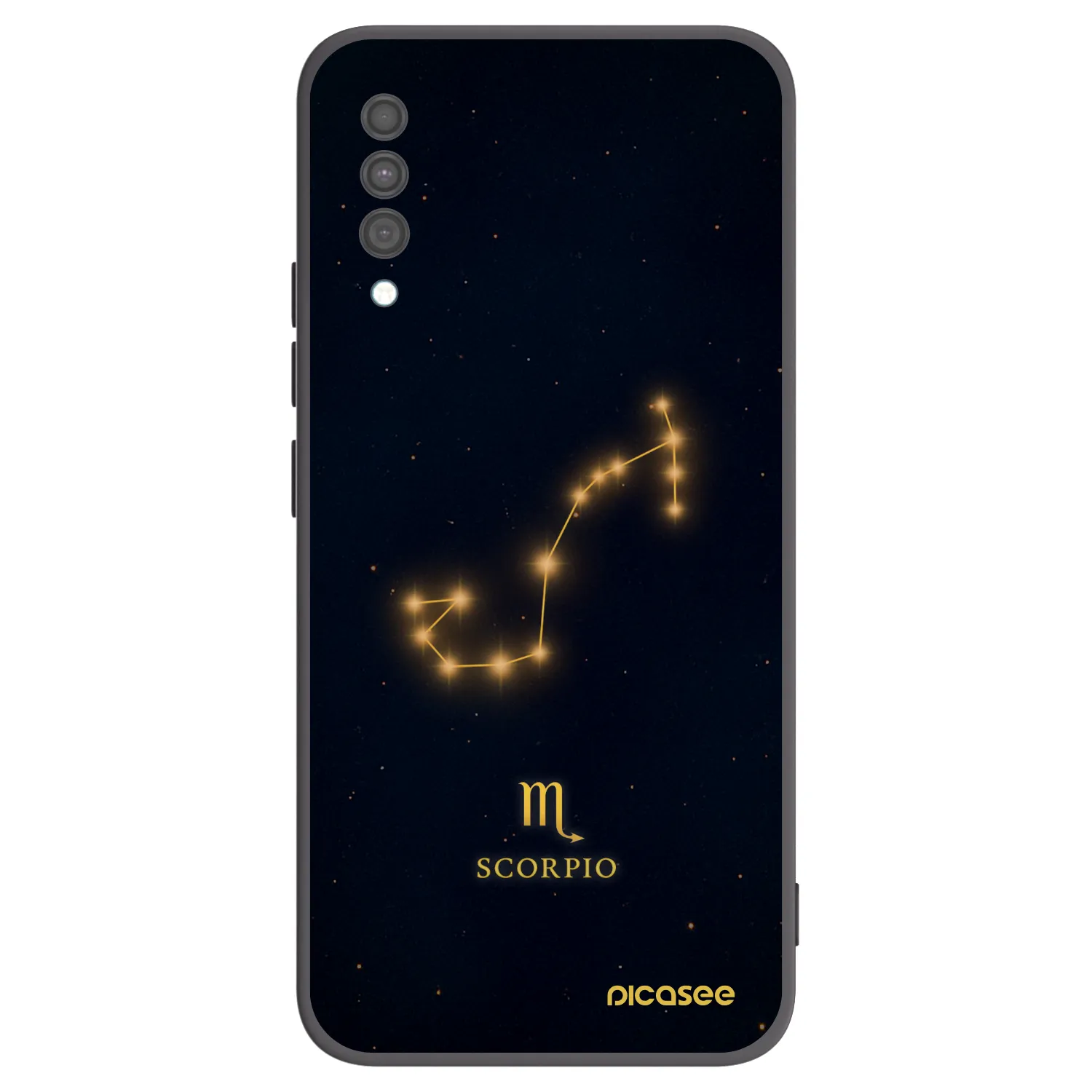 Picasee Μαύρη θήκη σιλικόνης για Samsung Galaxy A30s A307F - SCORPIO