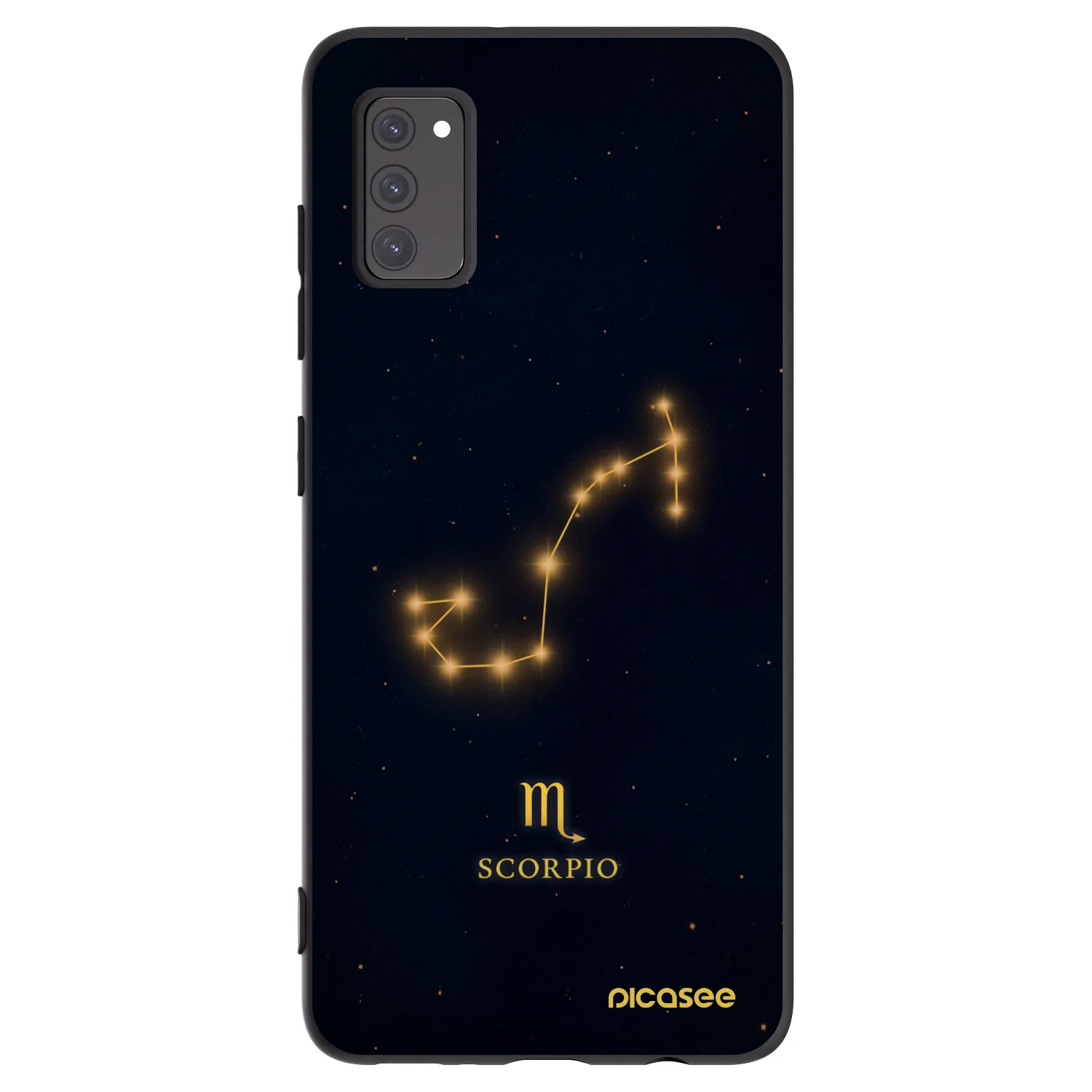 Picasee Μαύρη θήκη σιλικόνης για Samsung Galaxy A41 A415F - SCORPIO