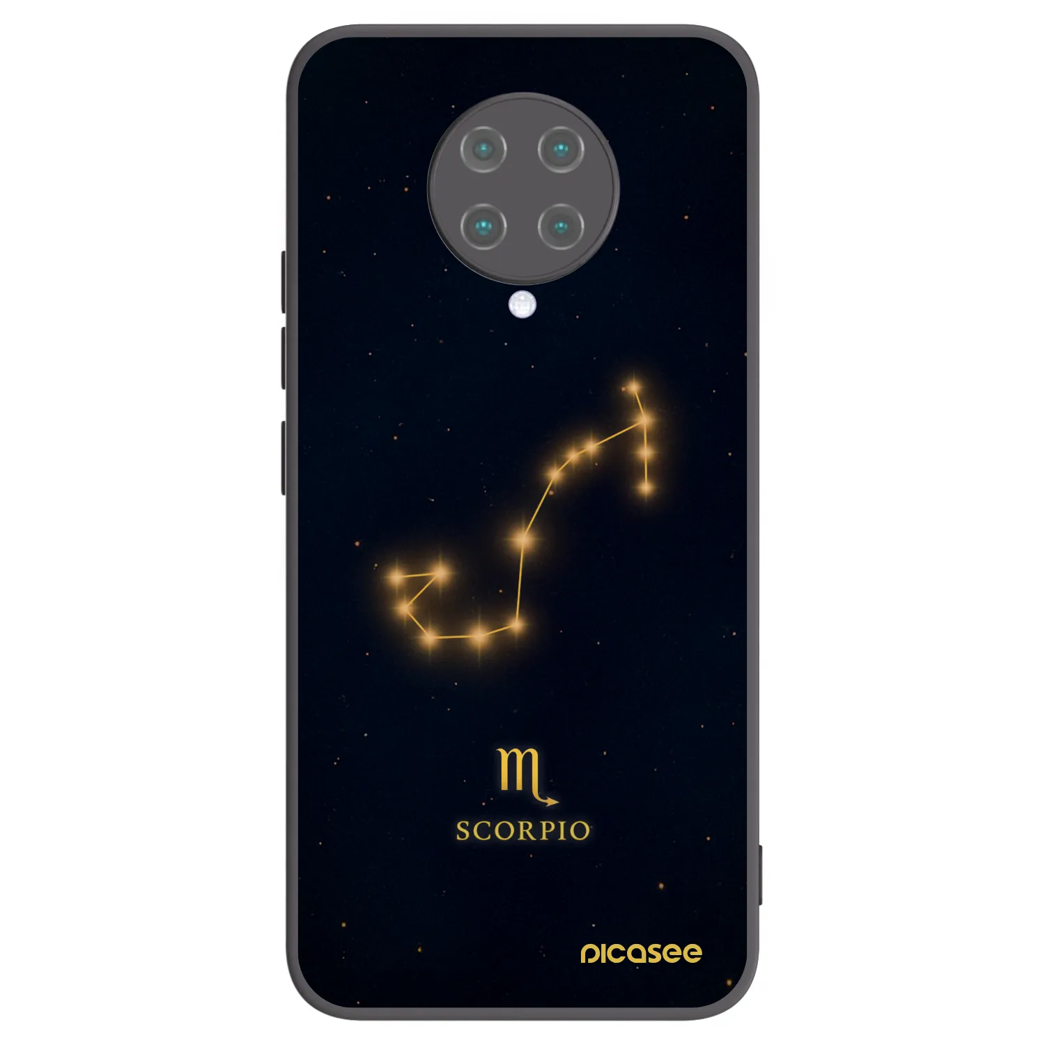 Picasee Μαύρη θήκη σιλικόνης για Xiaomi Poco F2 Pro - SCORPIO