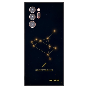Picasee Μαύρη θήκη σιλικόνης για Samsung Galaxy Note 20 Ultra - SAGITTARIUS