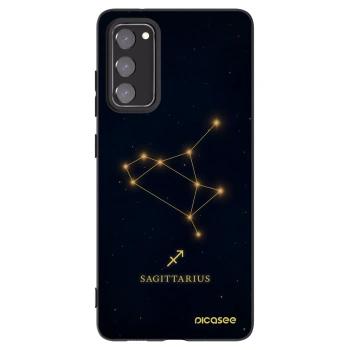 Picasee Μαύρη θήκη σιλικόνης για Samsung Galaxy S20 FE - SAGITTARIUS