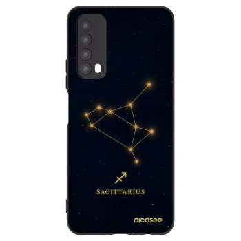 Picasee Μαύρη θήκη σιλικόνης για Huawei P Smart 2021 - SAGITTARIUS