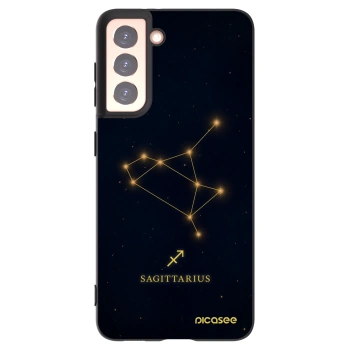 Picasee Μαύρη θήκη σιλικόνης για Samsung Galaxy S21 5G G991B - SAGITTARIUS