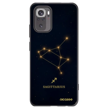 Picasee Μαύρη θήκη σιλικόνης για Xiaomi Redmi Note 10 - SAGITTARIUS
