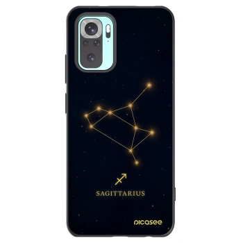 Picasee Μαύρη θήκη σιλικόνης για Xiaomi Redmi Note 10 Pro - SAGITTARIUS
