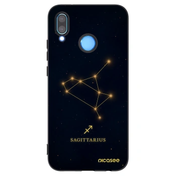 Picasee Μαύρη θήκη σιλικόνης για Huawei P20 Lite - SAGITTARIUS