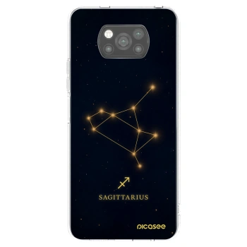 Picasee Μαύρη θήκη σιλικόνης για Xiaomi Poco X3 Pro - SAGITTARIUS