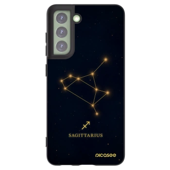 Picasee Μαύρη θήκη σιλικόνης για Samsung Galaxy S21 FE 5G - SAGITTARIUS
