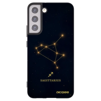 Picasee Μαύρη θήκη σιλικόνης για Samsung Galaxy S22+ 5G - SAGITTARIUS
