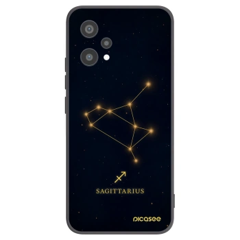 Picasee Μαύρη θήκη σιλικόνης για Realme 9 Pro 5G - SAGITTARIUS