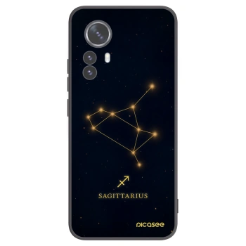 Picasee Μαύρη θήκη σιλικόνης για Xiaomi 12 Pro - SAGITTARIUS
