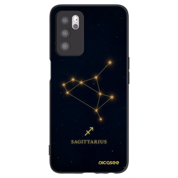 Picasee Μαύρη θήκη σιλικόνης για OPPO A16 - SAGITTARIUS